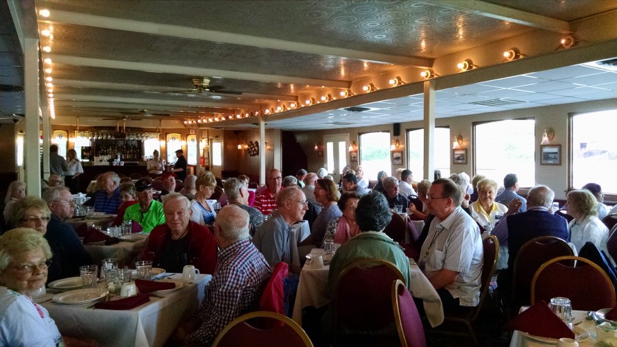Southern Hospitality 2016 enjoying a delicious prime rib buffet on board the Southern Belle Riverboat, Chattanooga TN