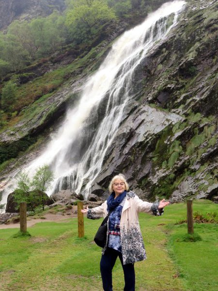 Waterfall in the Wicklow Mountains in Ireland (British Isles Cruise)