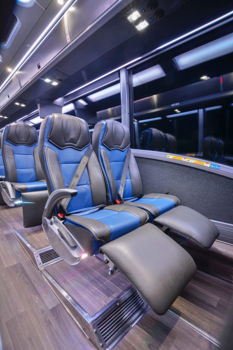 Executive Recliner Motorcoach Interior