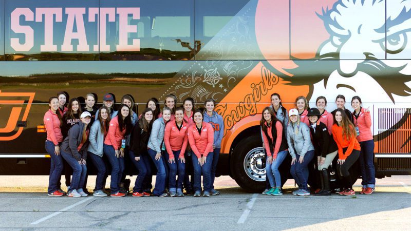 College Sports Team Charter Bus