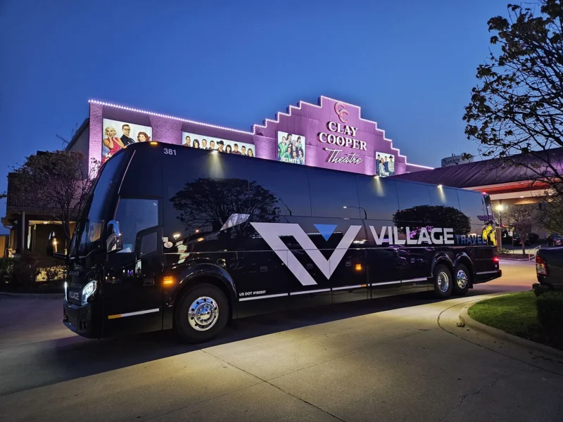 Charter Bus At Clay Cooper Theatre Branson