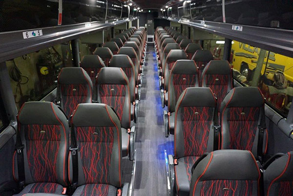 Village Travel Charter Bus Deluxe Coach Interior Seating